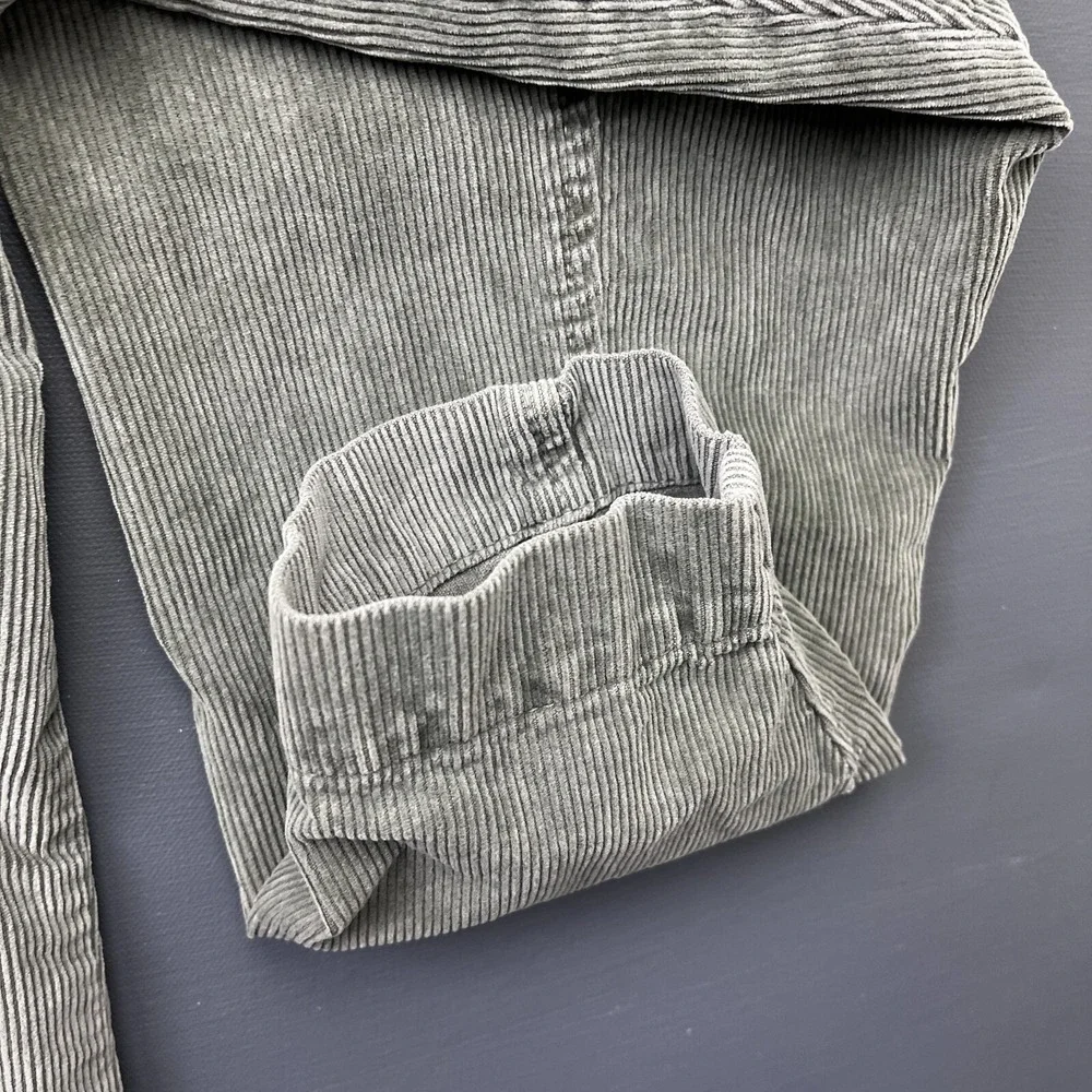 NSF Corduroy Blazer Jacket Women's Small Gray Relaxed Classic Western Casual Y2K - Picture 5 of 14
